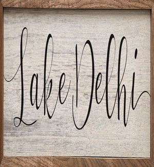 Personalized Lake Name Whitewash